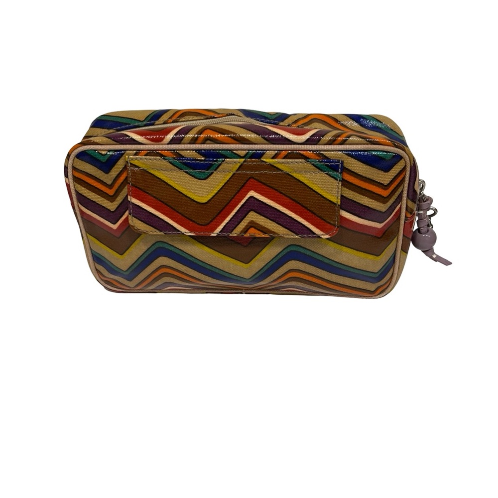 Fossil Multicolor Zigzag Cosmetic Bag